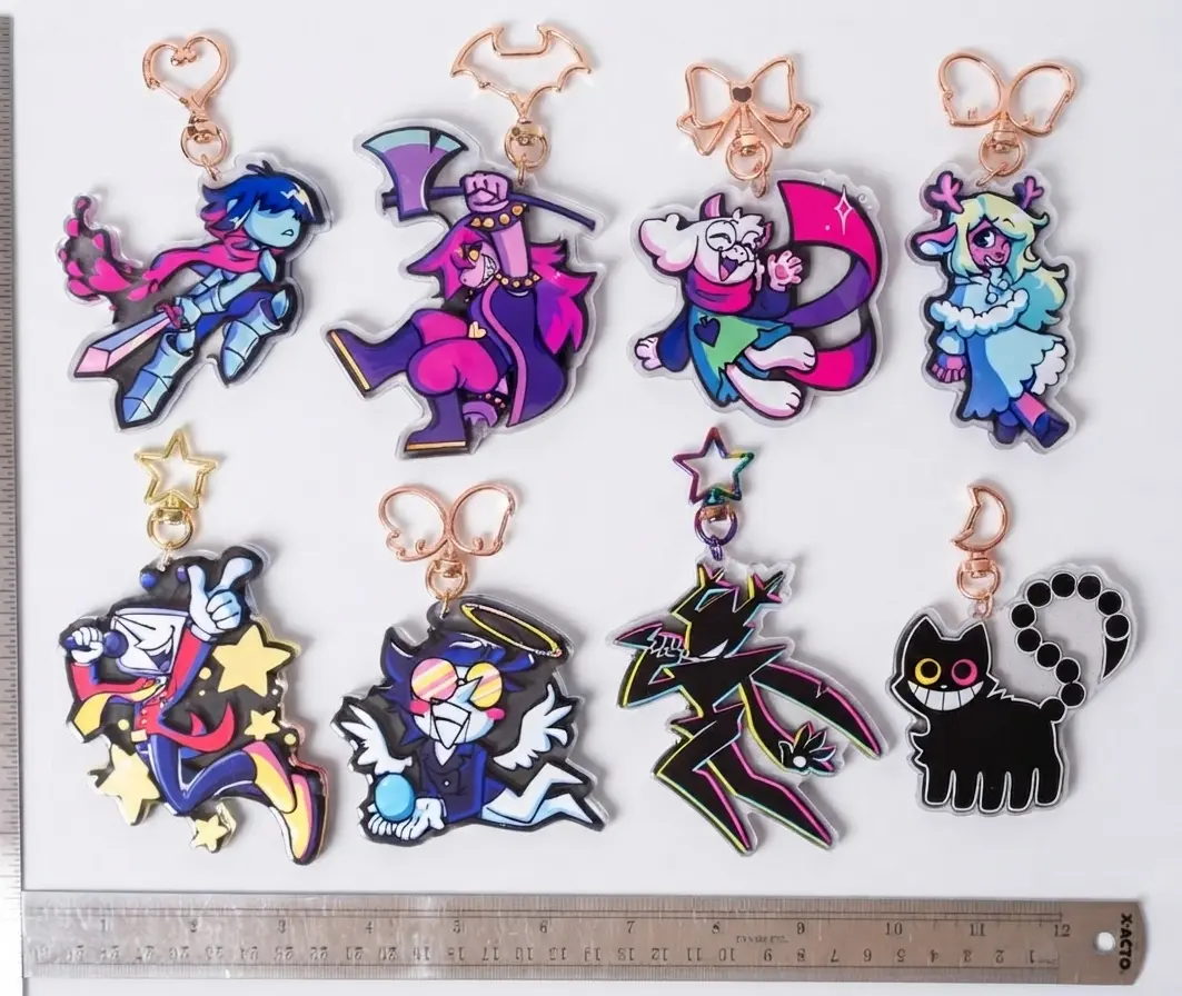 Deltarune Acrylic Keychains  Kris, Susie, Ralsei, Noelle, Spamton, Tenna, Friend, The Knight, Gift Friends