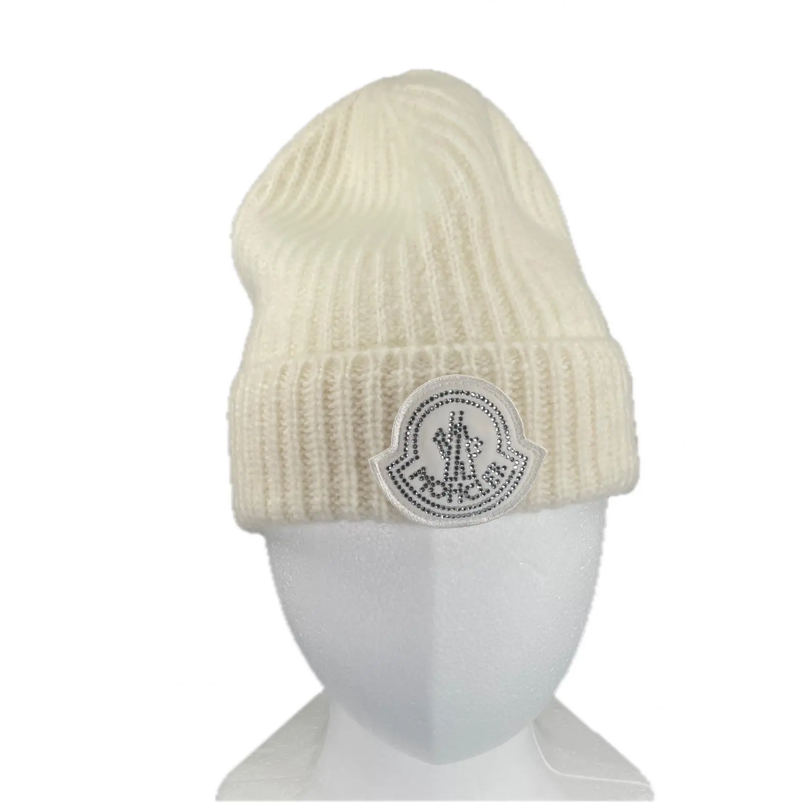 Pre-owned MONCLER Cotton Small Leather Goods BERRETTO Wool Knit Cap