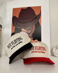 Not Flirting, just hot and talking Baseball hat