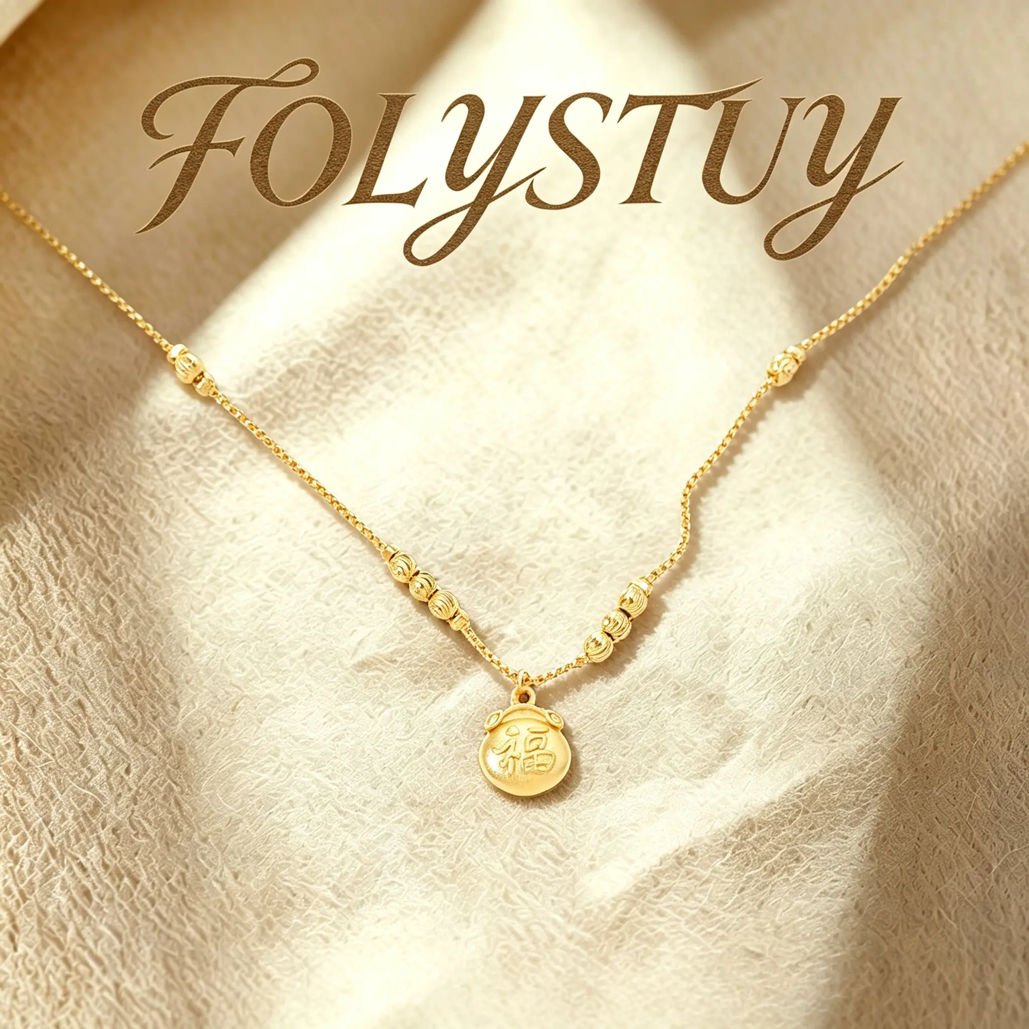 10.8 inches long【FOLYSTUY(W0047)】Lucky Fortune Bag Anklet - Exquisite and Adorable Foot Jewelry for Fashion and Blessings