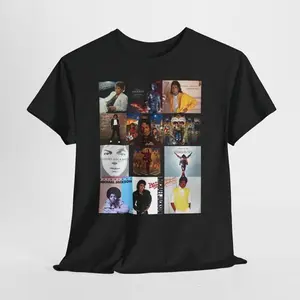 MJ Retro Music Collage Tee 3X - 5X Sizes