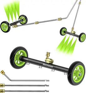 TikTokShopBlackFriday  Pressure Washer Undercarriage Cleaner,16 Inch Undercarriage Washer,Hydraulic Powered Under Car Cleaner with 3 Straight Extension Wands,4000PSI