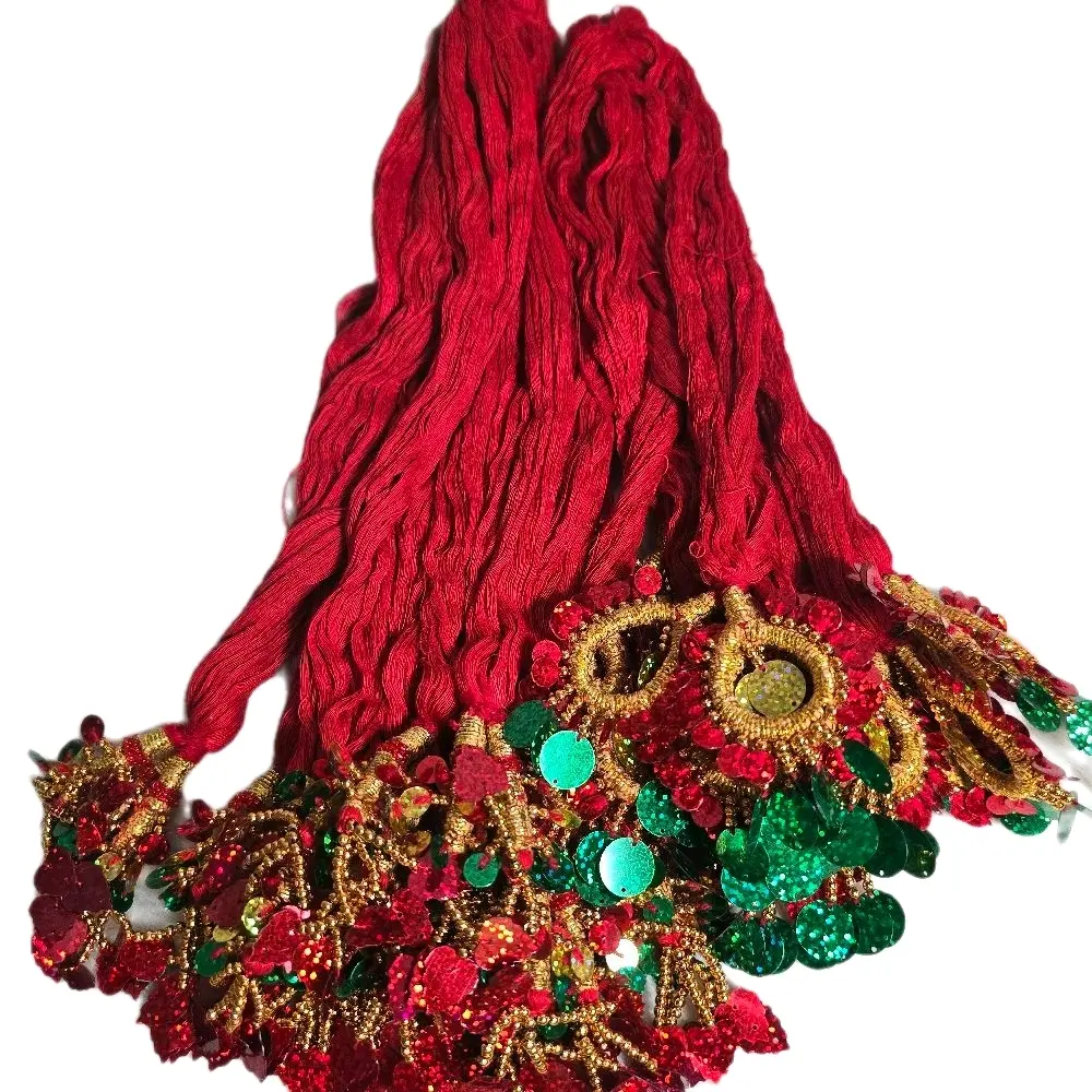 Traditional dhago paranda hair accessories for kids or short hair