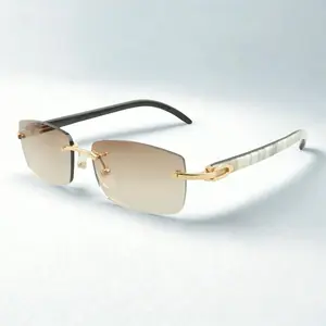 White Buffs Brown Lens