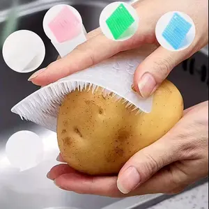 Kitchen Cleaning Brush Set, 4-Piece Fruit & Vegetable Cleaner Tools, Bendable Veggie Brushes, Multifunctional Kitchen Accessories