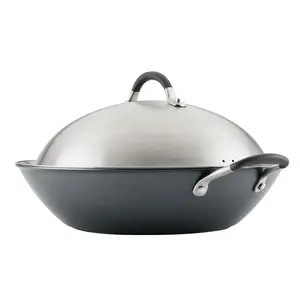 14-Inch A1 ScratchDefense™ Nonstick Wok with Lid