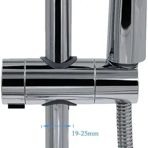 Universal Adjustable Shower Head Holder, No Drill Strong Adhesive, Wall Mounted Bathroom Shower Bracket, Easy Install Shower Accessories