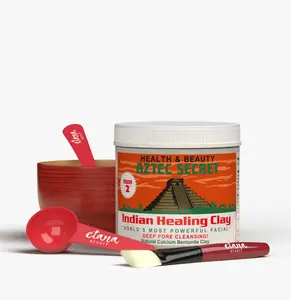 Aztec Secret Essential Kit – Bowl, Brush & Stirrer for Custom Clay Masks | Mix with Rose Water, Green Tea, Aloe & More for a Complete Detox Masking Experience