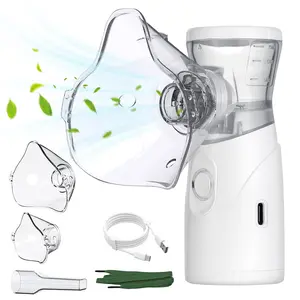 ONENIGHT Handheld Nebulizer, Portable Home Nebulizer, Rechargeable Mesh Nebulizer, Includes Face Mask and Mouthpiece, Suitable for Home Use, Travel, and Respiratory Assistance for Adults and Kids