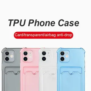 Case clear iPhone 13 PRO / 13 PRO MAX, card holder, photo holder case, clear, waterproof