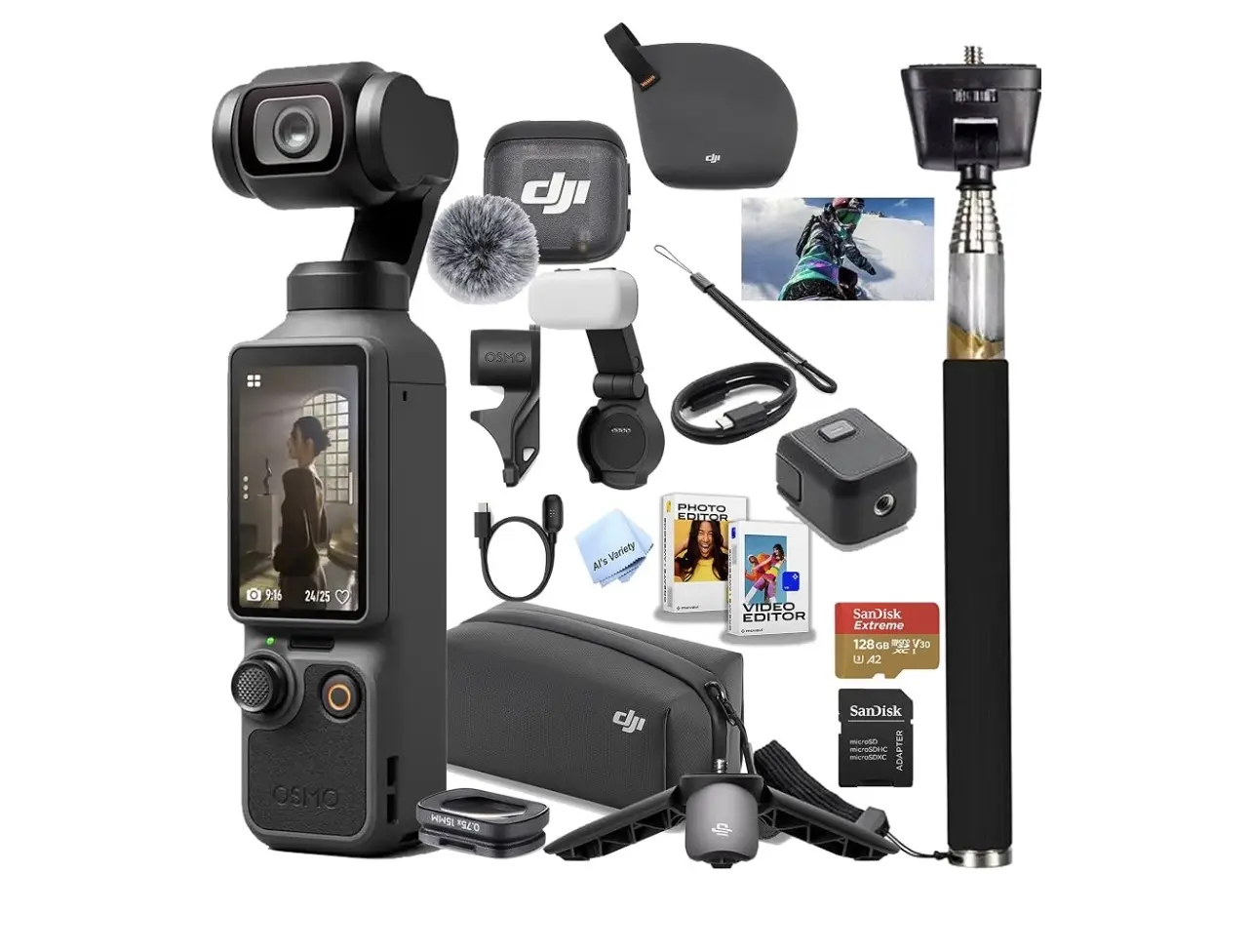 DJI Osmo Pocket 4 Creator Combo, Vlogging Cameras