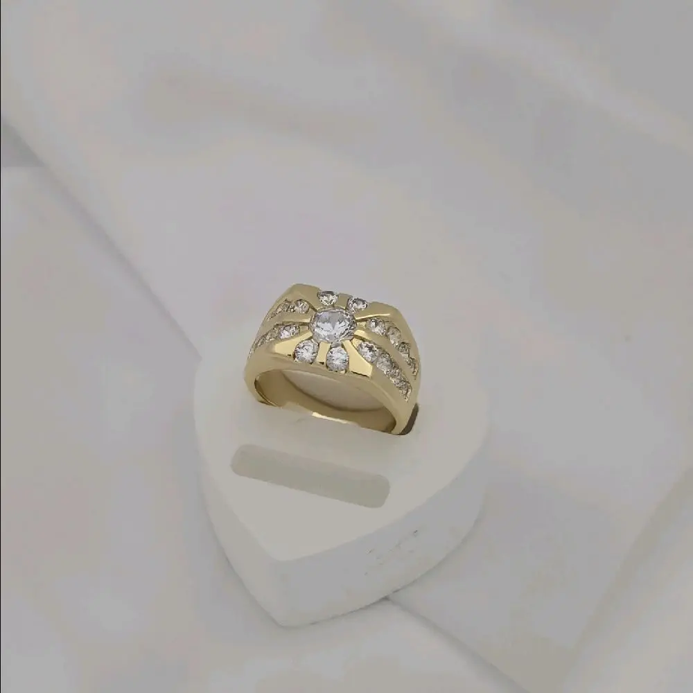 anillo 572 para hombre gold plated