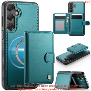 For Samsung Galaxy A16/a17/a25/a26/a27/a33/a34/a35/a36/a53/a54/a55/a56/a57 5g Smartphone Case Cover, Rfid Shield, Magnetic Closure, Shockproof, Wallet Design