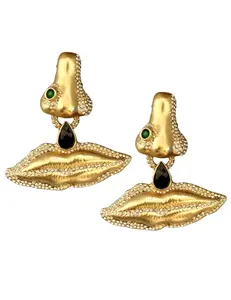 MAISON VERROU Brielle Nose Mouth Earring