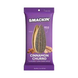 Cinnamon Churro Sunflower Seed Sampler Pack, 6 Total 1.5 Ounce Single Serve Bags