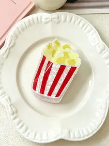 Cartoon Fun Beer Popcorn Hair Claw Clip, Versatile Back-Of-Head Hairstyle Shark Clip, Ideal for Thick Hair, Unique Hair Accessory