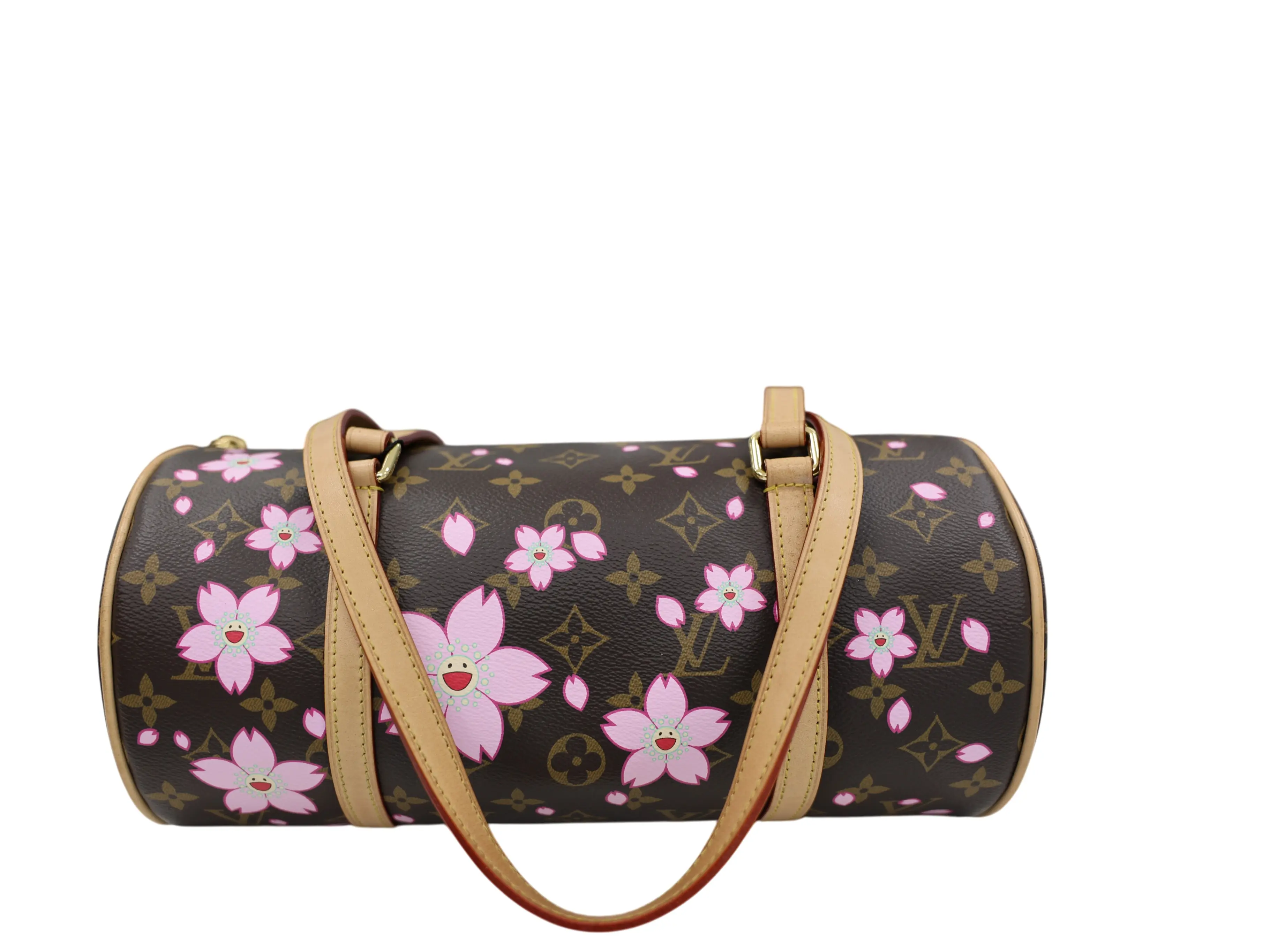 Pre-owned Louis Vuitton CANVAS Shoulder Bags X TAKASHI MURAKAMI CHERRY BLOSSOM PAPILLON HANDBAG
