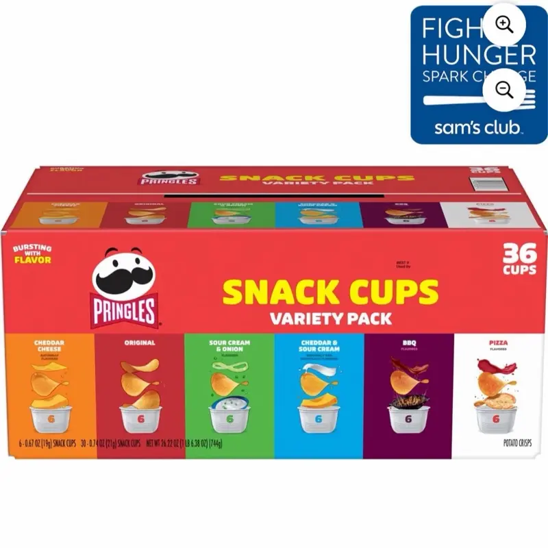 Pringles Snack Stacks Variety Pack Chips 0.67 oz 36 ct Assorted Flavors for Snacking Pringles Snack Stacks Variety Pack Chips 0.67 oz 36 ct Assorted Flavors for Snacking