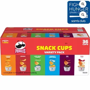 Pringles Snack Stacks Variety Pack Chips 0.67 oz 36 ct Assorted Flavors for Snacking