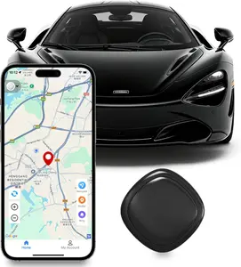Android-compatible smart GPS tracker tag, Bluetooth anti-loss item locator that works with Google Find My Device, long battery life tracker for keys, luggage, pets, and vehicles