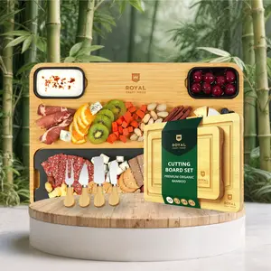 [11] Cheese Board Slate Plate & Cutting Board Set of 2