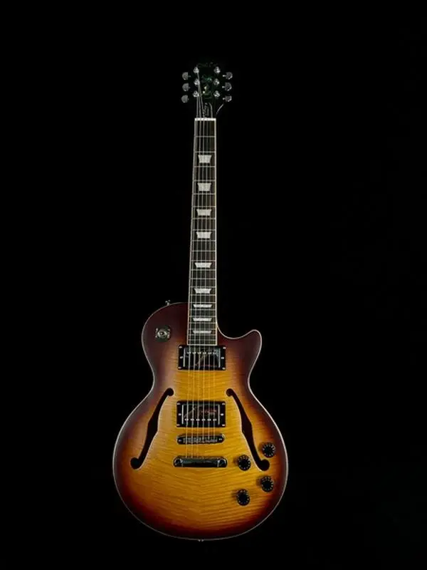 Chill Cat Limited Custom Jazz Semi-hollow Nitro Finish Manhattan Sunset Electric Guitar
