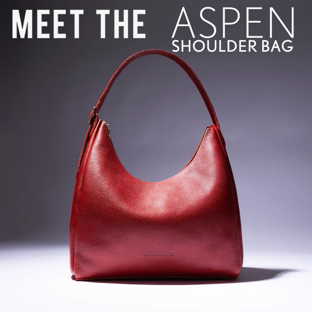 Portland Leather Aspen Shoulder Bag -  Slouchy Soft Pebbled Leather Tote for Women & College