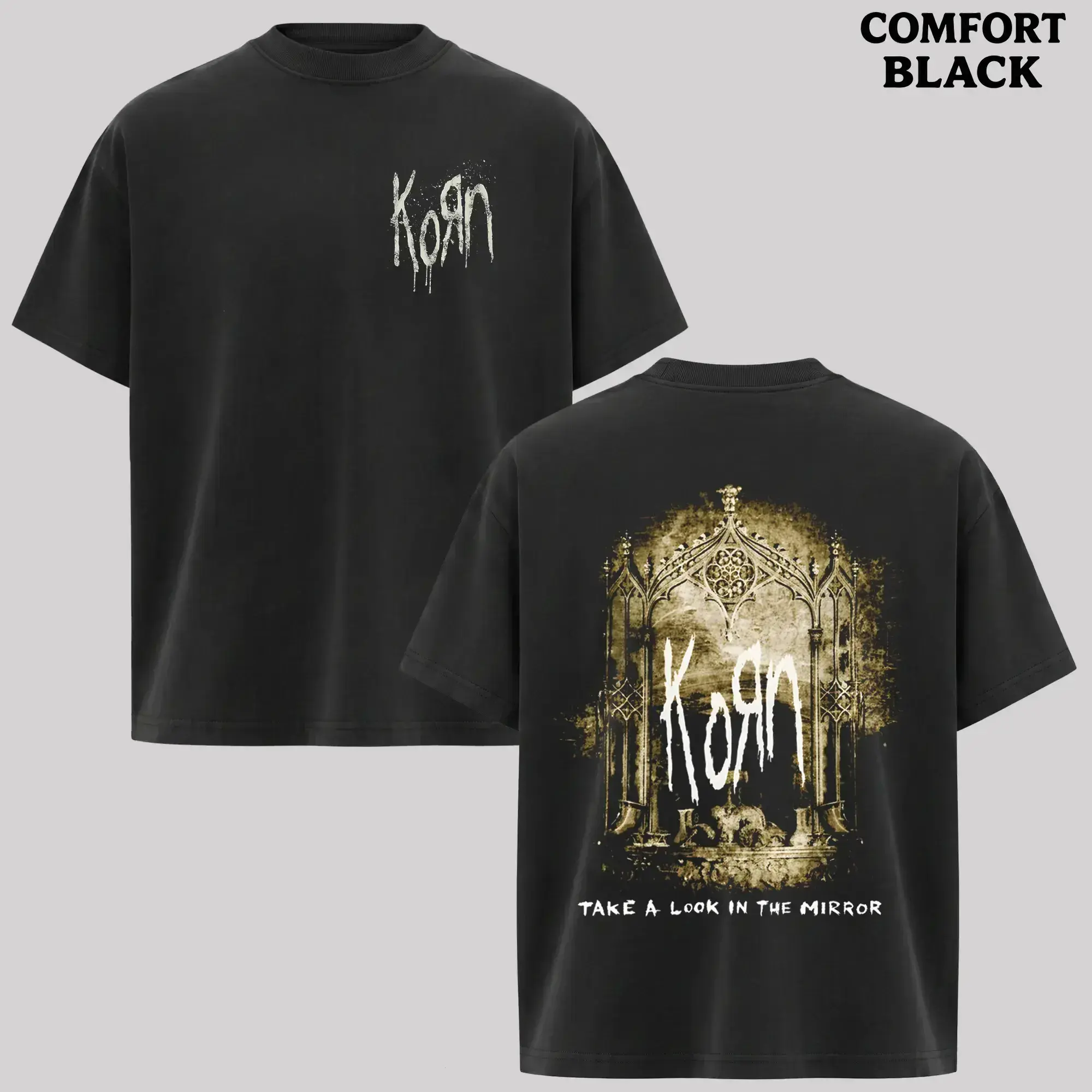 [Collection] Vintage Korn Rock Band Wasde Tee for Fans - Men's Short-Sleeve Casual Fitted T-Shirt, Rock Tour Merch, Alternative Band Grunge Aesthetic 90s Graphic Streetwear Vintage T Shirts