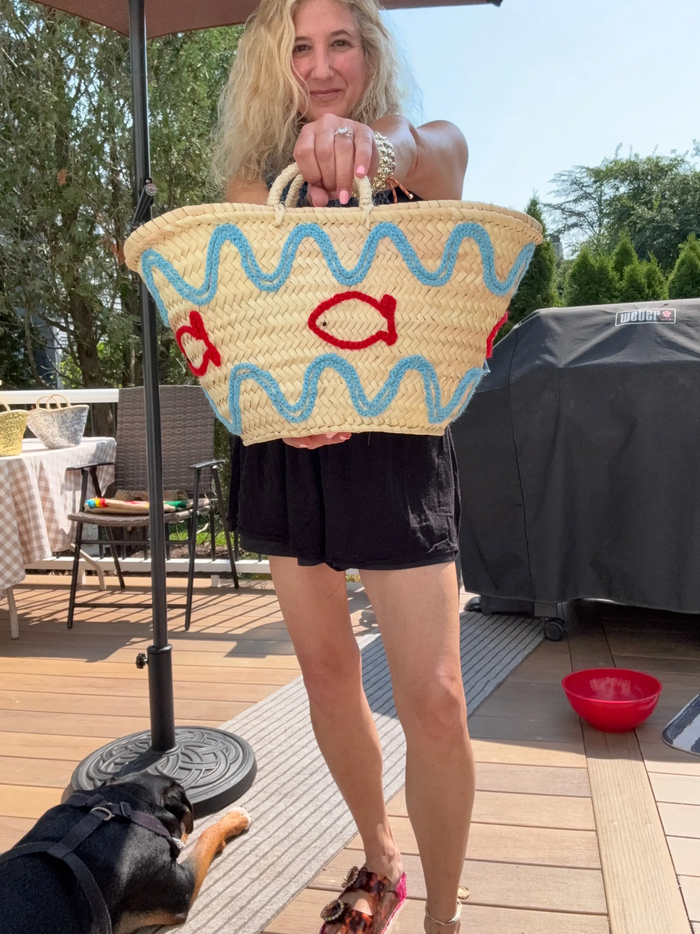 New!  Handmade Raffia bags