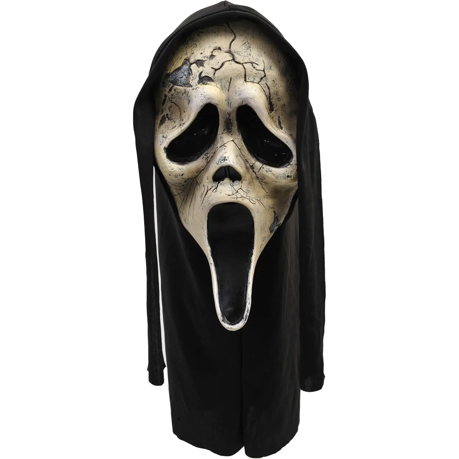 Officially Licensed Ghost Face Horror Half-Mask - Realistic, Solid, Comfortable Unisex Adult 1-Size-Fits-Most Halloween Adult Masks, Spooky Party Event Prop Accessory, Realistic Mask