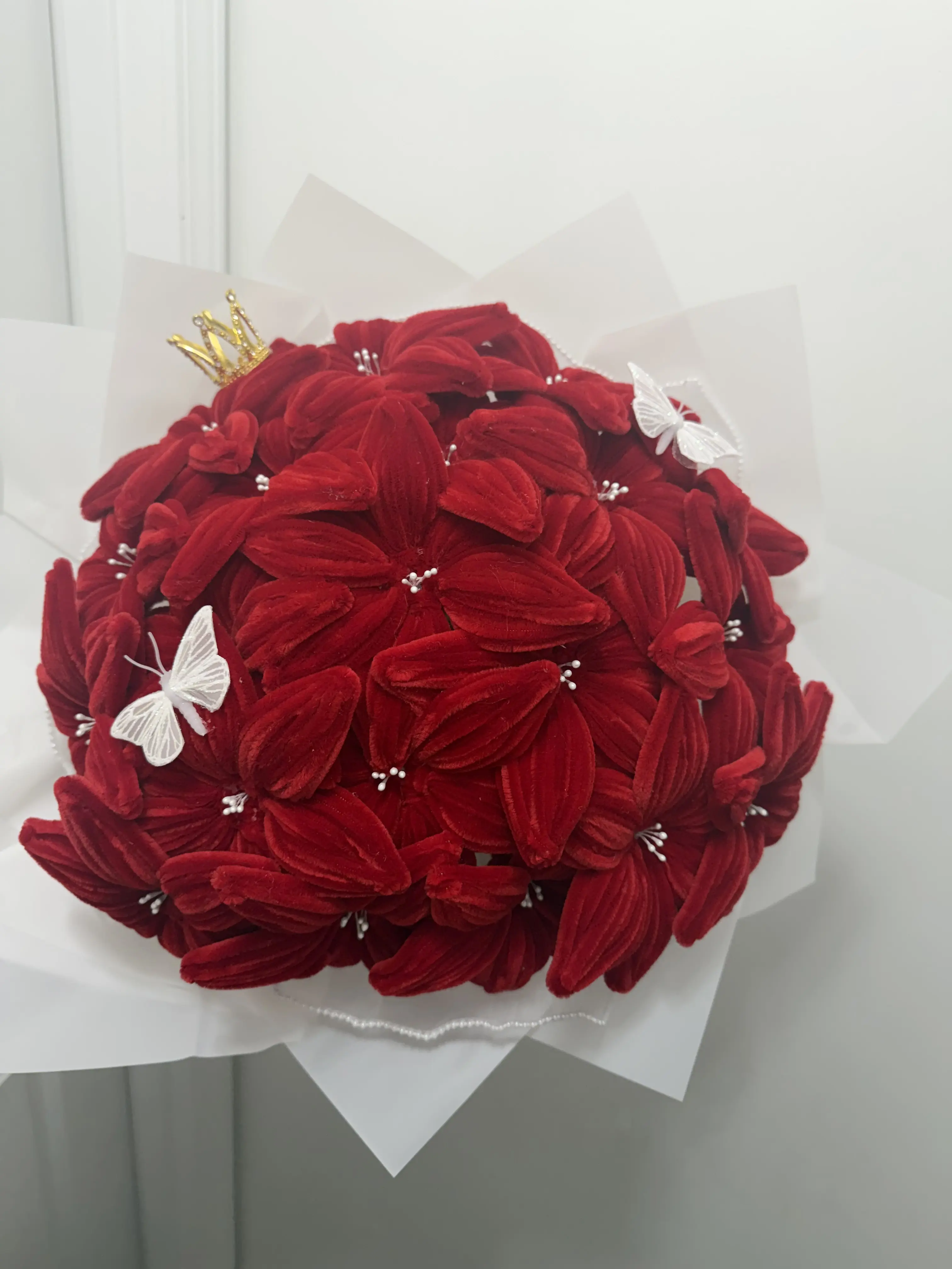 Pipe cleaner bouquet, decorative flowers for living room and home decor