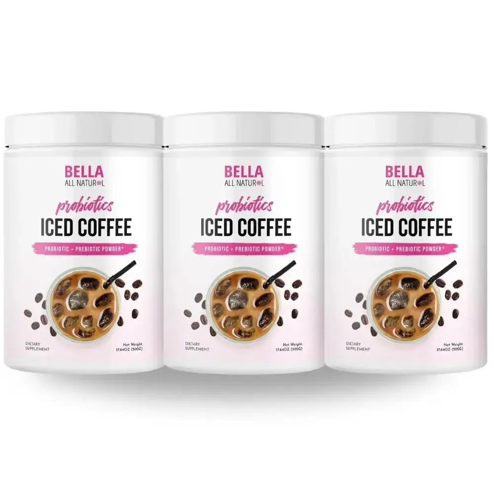 （Flash Sale）3 Pack Bella All Natural Probiotics Iced Coffee - 500g