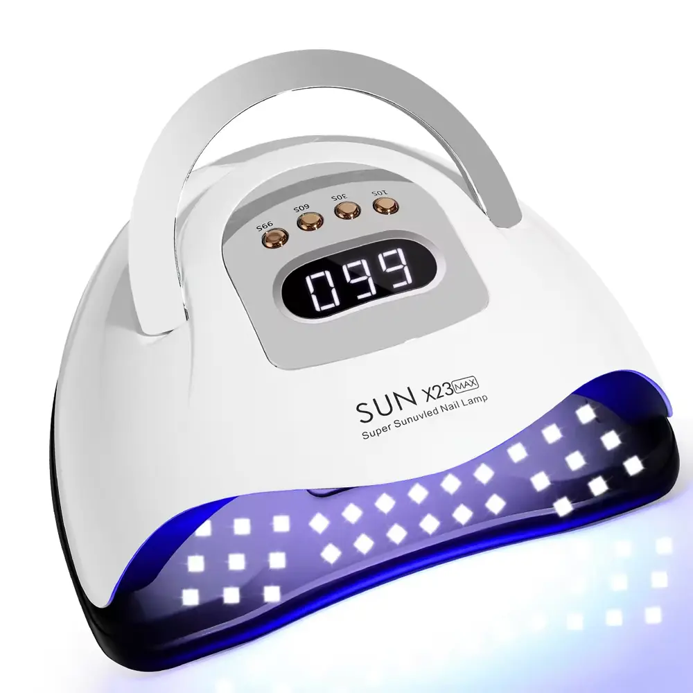 UV LED Nail Lamp with 81 Beads, 380W Nail Curing Lamps for Gel Polish with Automatic Sensor/4 Timer Setting,Led Nail Dryer, Professional Nail Art Drying Tools for Fingernail and Toenail
