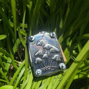 Vintage Metal Flower Press, Small Metal Flowerpress, Metal Pocket Press, Homegoods, Silver Flower Press, Silverware Flower press