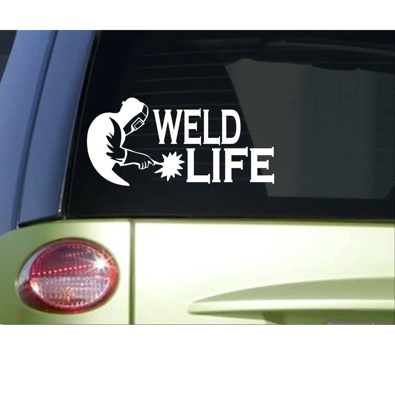 Weld Life Welder Sticker *I821* 8" length Vinyl welding decal