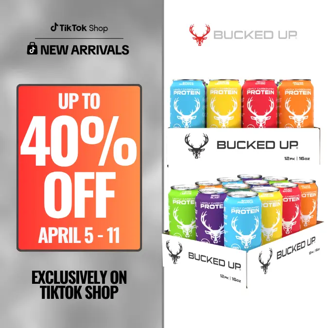 Bucked Up Ready-to-Drink Lightly-Carbonated Protein Soda | 1 Case (12 Cans, 16 oz each) | Protein Isolate, 100 Calories, Zero Sugar