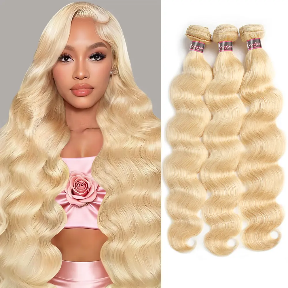 613 Honey Blonde Body/Straight Wave Hair Bundles Raw Hair Bundles 100g/pc Human Hair Weave 1 3 4 bundles