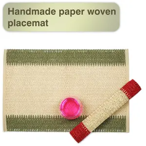Paper Table Placemat, Non-slip Coaster, Bowl Mat, Dish Mat, Creative Heat Insulation Mat for Home & Hotel Dining Table