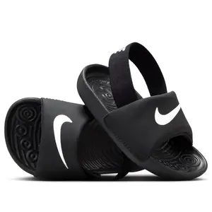 NIKE Kawa Slide Toddler Trendy Shoes, Black Boys' Slippers (TD)