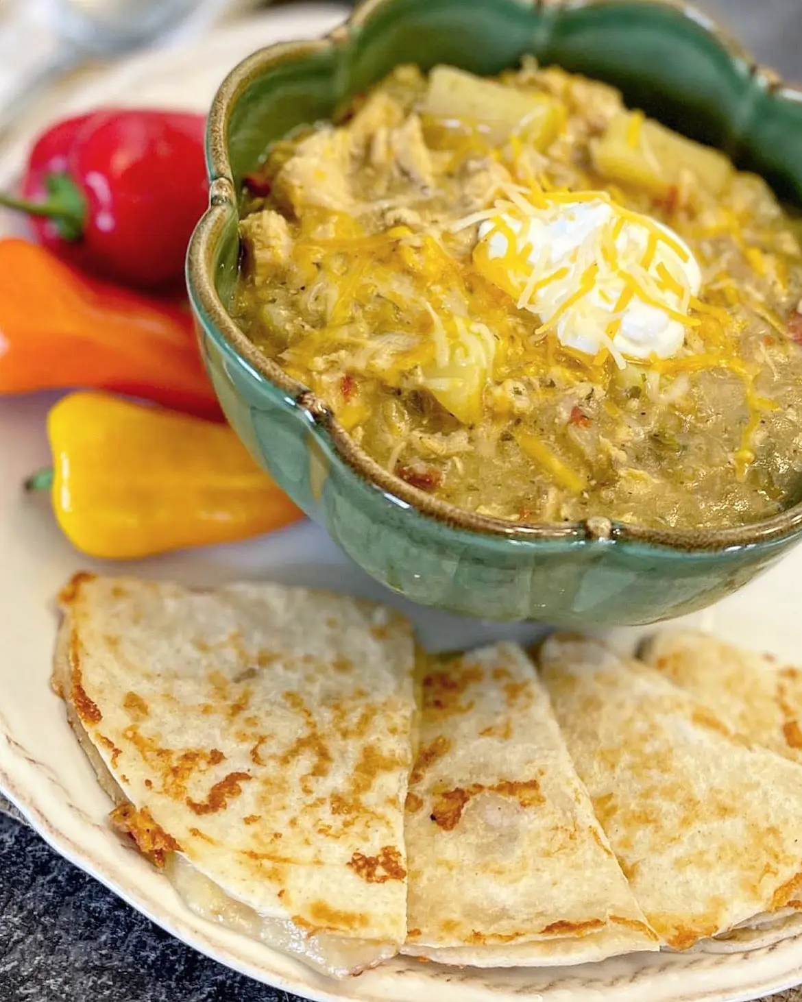 Chicken Chile Verde Soup Cooking Kit - Includes Water, Corn, White Beans, Shredded Rotisserie Chicken, Green Chile (Staples & Cooking Essentials)