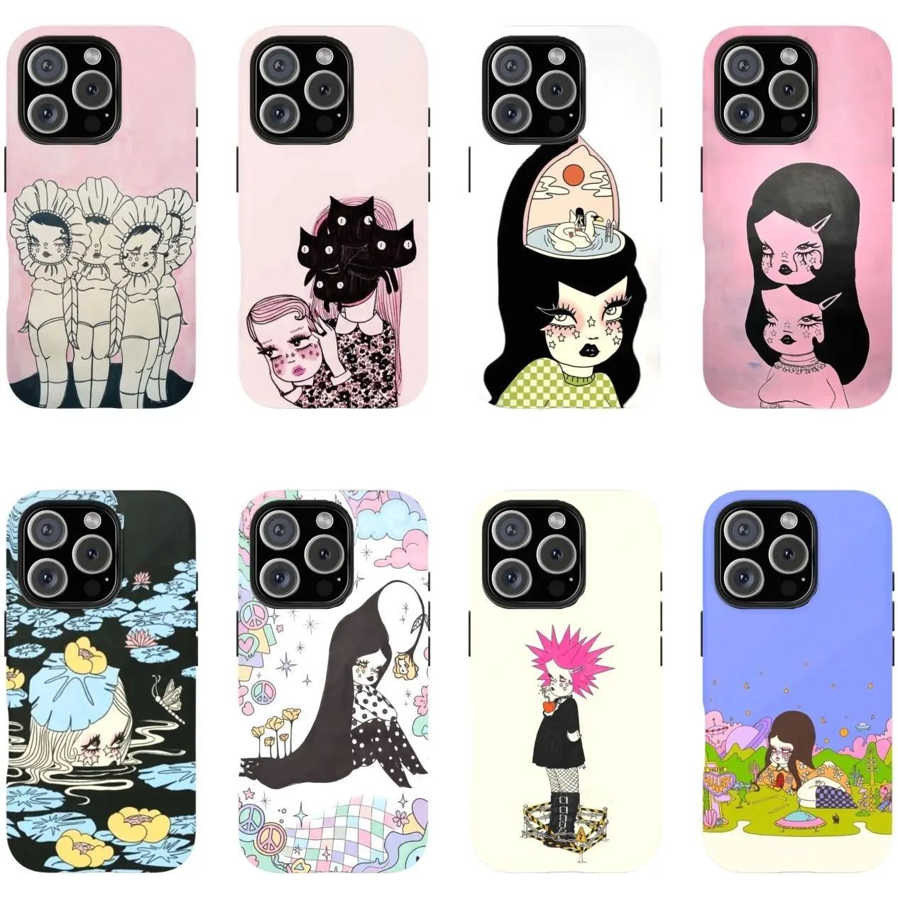 Valfre White Durable Phone Case Compatible with iPhone 11, 12, 13, 14, 15, 16, 17 & Samsung S22 S23 S24 S25 S26 – check our available sizes