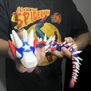 3D Printed Dragon [Captain America Theme]