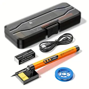 Portable Mini Digital USB Rechargeable Soldering Iron Set with Three Temperature Settings, Suitable for Home Appliance Repair And DIY Projects, Featuring a Low Voltage 8W Charging Soldering Pen for Manual Welding.