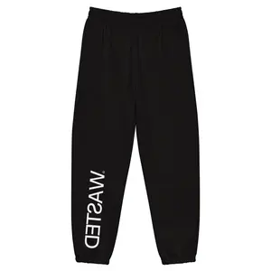 WASTED Sweatpants - Soft Fleece Interior Relaxed Fit Tapered Leg Elastic Waistband Side Pockets All Seasons Comfort Style
