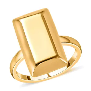 18K Yellow Gold Bar Ring Yellow Gold Ring Gold Jewelry For Her 2.30 Grams Size 10.5 Christmas Gifts