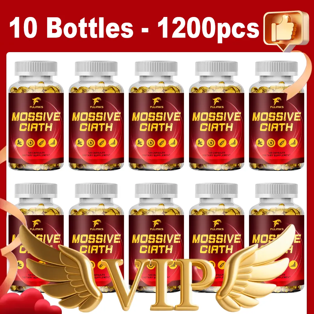 High Absorption Energy Vitamin Capsules Dietary Supplement - 10 Bottles (120 Capsules Per Bottle, 1200 PCS Total) - Ideal Gift for Nutritional Support