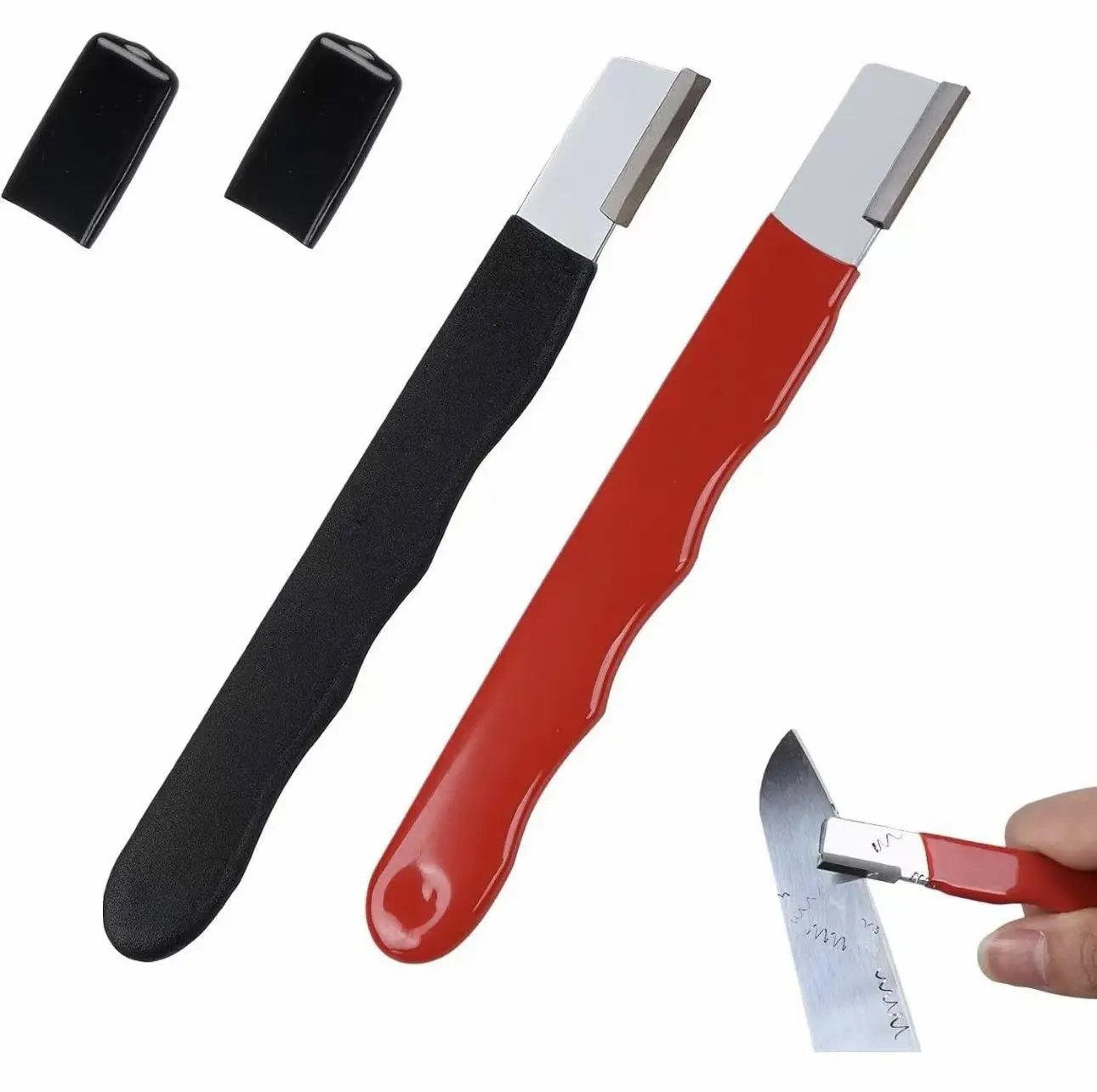 2 Pack Pocket Sized Garden Tool Blade Sharpener Sharpening Tool  Pruners, Shears, Knives, Axes Portable & Easy to Use  Gardening, Camping, Outdoors-7