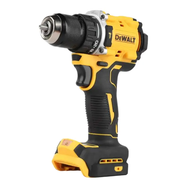 DEWALT 805 Brushless Hammer Drill | 18V (20V Max) Battery, 10mm Keyless Chuck, 2-Speed, Great for Hanging Brackets & Everyday Drilling Tasks campingessentials