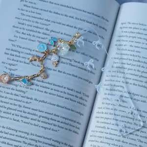 Flower Charm Personalized Bookmark