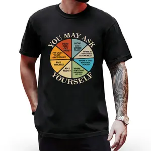 Unique Vintage Tee with 'Once in A Lifetime' Pie Chart Design